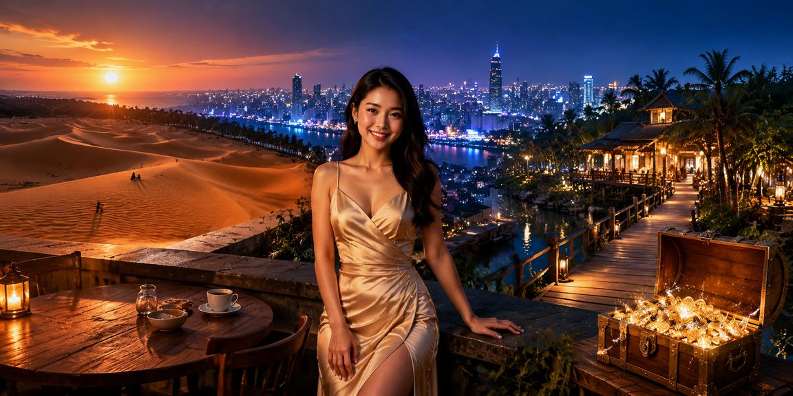 Giao diện bảo mật và nạp tiền VND tại khu resort Mũi Né Việt Nam
